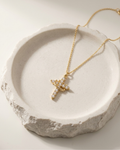 The Crystal Crown Cross Necklace