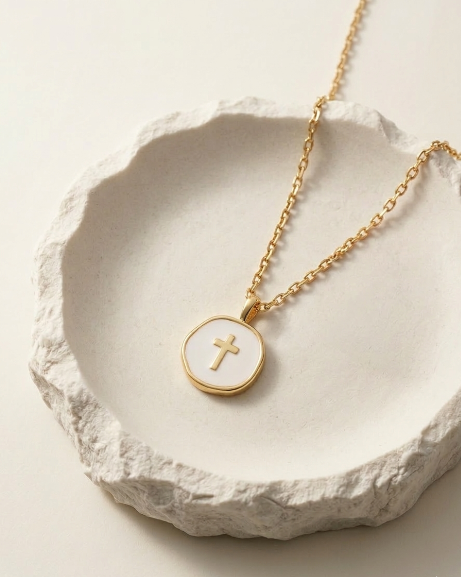 The Ivory Cross Necklace