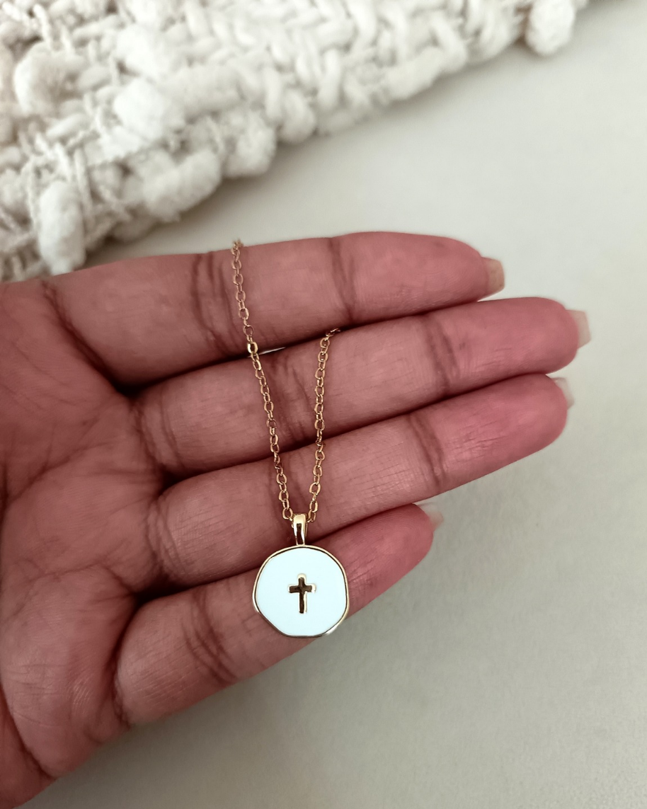 The Ivory Cross Necklace